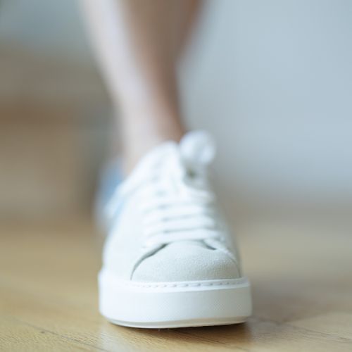 Suede & Hair-on-hide Sneakers