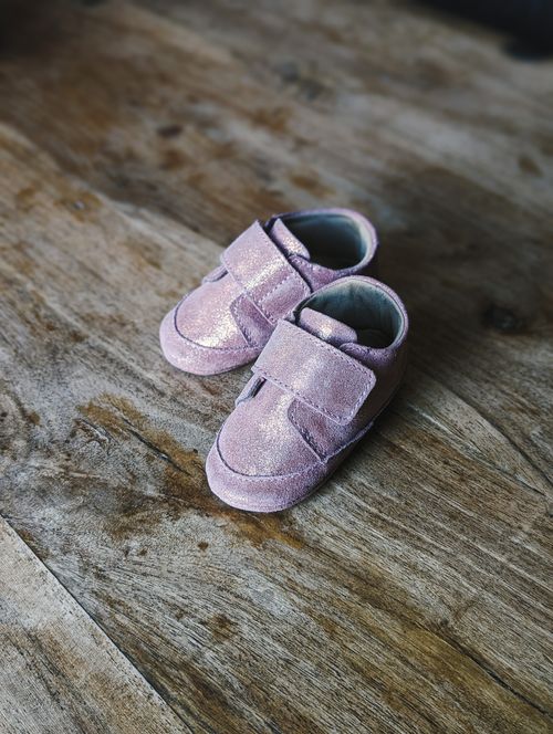 Baby Bootie Gift Set - Shimmer Rose