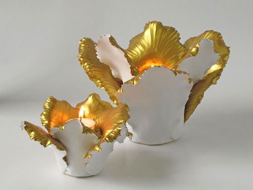 Alcea Rosea Candle Holders