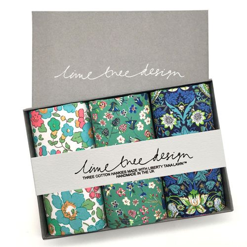 Cotton Hankies made with Liberty Fabric
