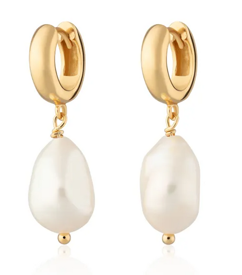 Baroque Pearl Huggies