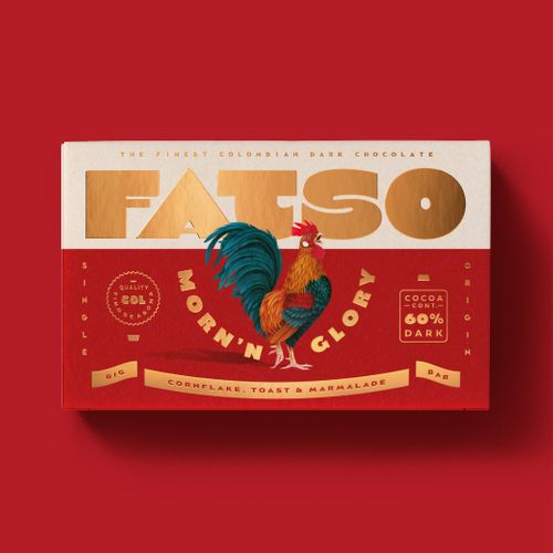 FATSO Morn'n Glory Dark Chocolate Bar