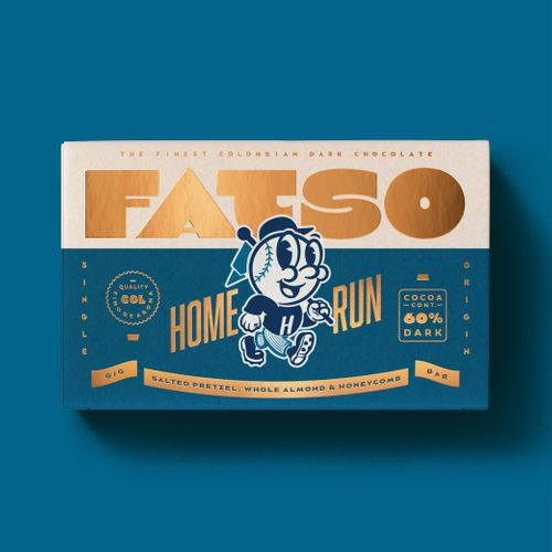 FATSO Home Run Dark Chocolate Bar