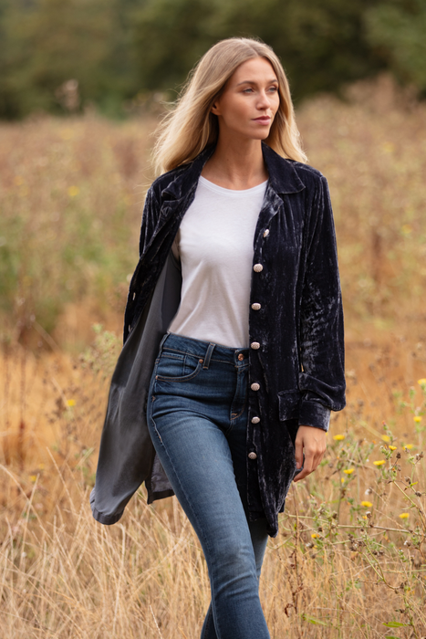Bonnie Silk Velvet Shirt/Jackets