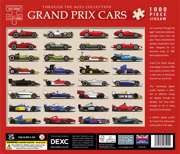 Grand Prix Racing Car 1000 Piece Jigsaw Puzzle