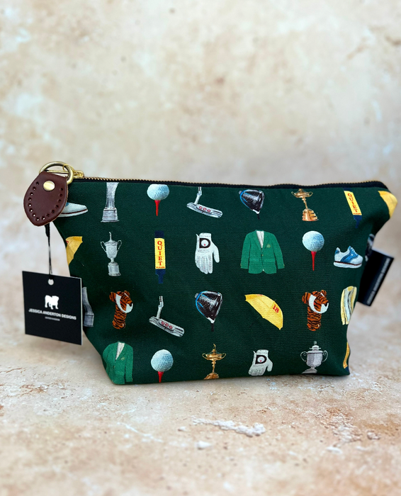 'GOLF' 100% Cotton Washbag