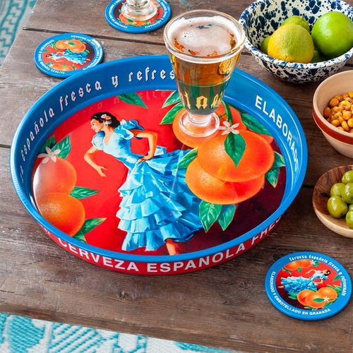 Cerveza Española serving tray