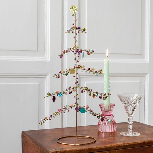Handmade beaded tree decoration