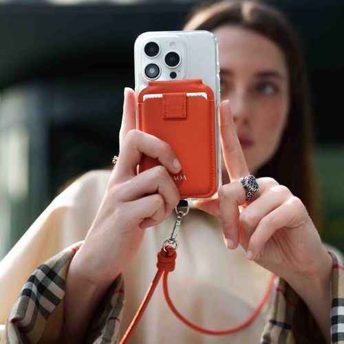 Apple Leather Magsafe Wallet & Phone Stand