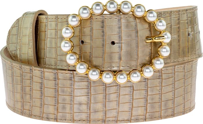 Winter whites with our beautiful Sand Patent Croc