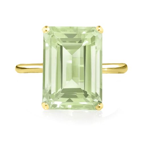 South of France Green Amethyst Cocktail Ring