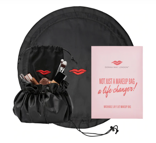 Washable Open Flat Makeup Bag - 9 colour choices