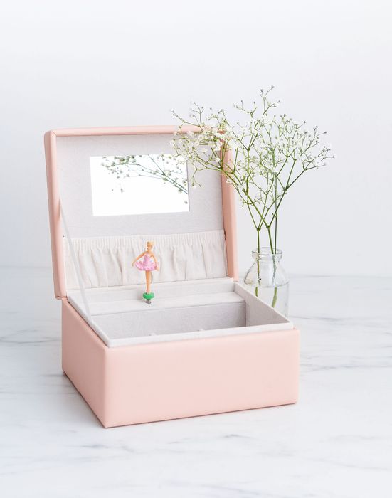 Musical leather Jewellery Box
