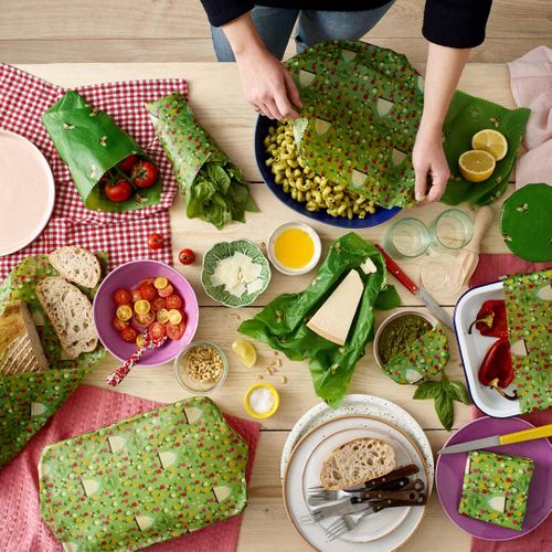 Land Print Beeswax Wraps