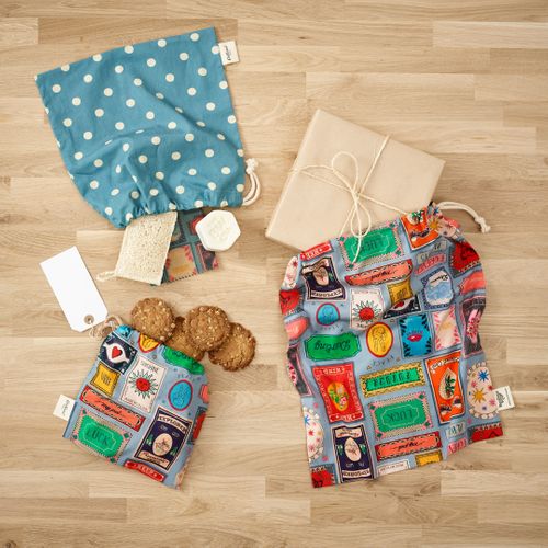 Cath Kidston Three Reusable Cotton Bags: Affirmations Print