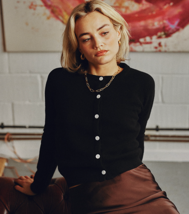Poppy Cardigan - 100% Lambswool