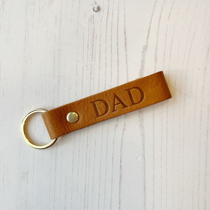 Personalised Leather Keyring