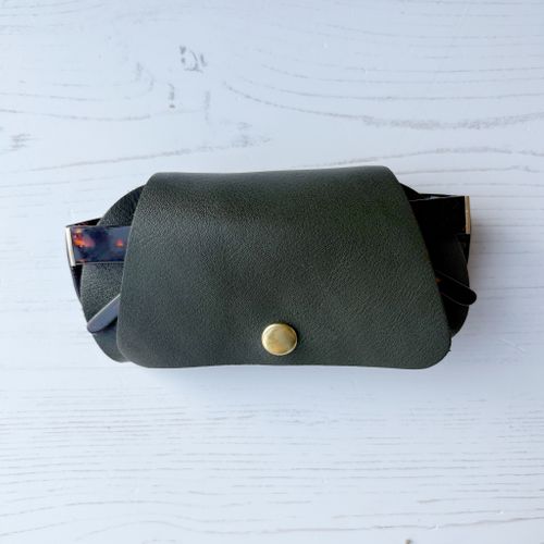 Personalised leather glasses wrap