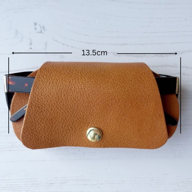 Personalised leather glasses wrap