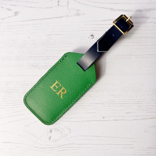 Personalised Leather Luggage Tag