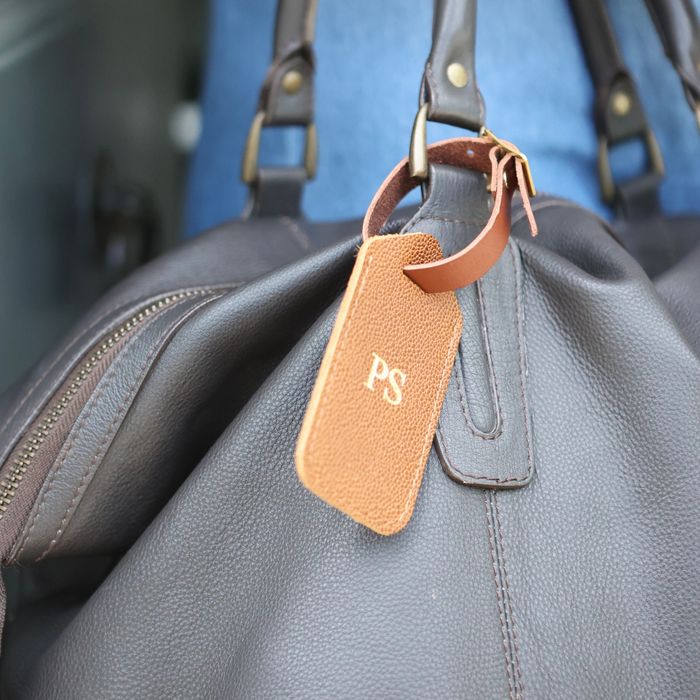 Personalised Leather Luggage Tag