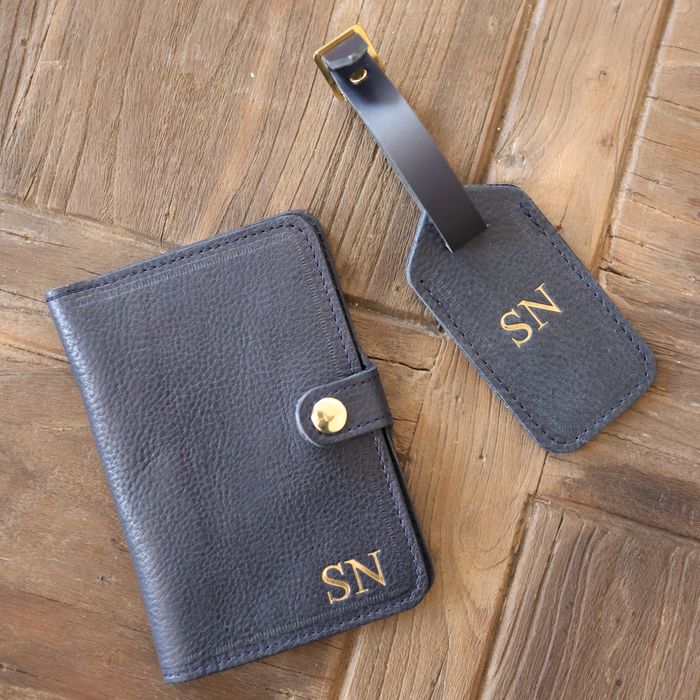 Personalised Leather Luggage Tag