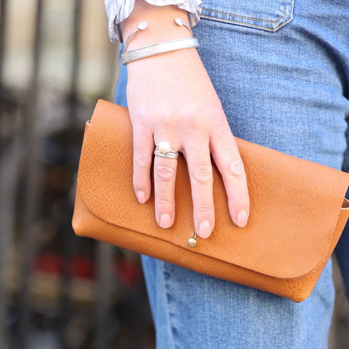 Personalised Leather Pembroke Bag