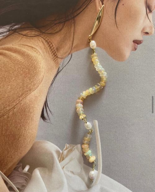 Opal & Pearl Earrings