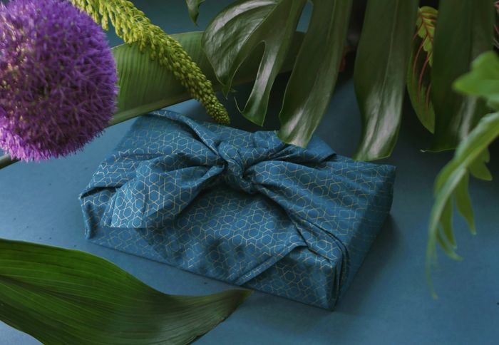 FabRap Ocean Single Sided/Furoshiki wrapping cloth/Reusable gift wrap/Eco-friendly alternative wrap/Nachaltig Geschenkverpakung aus stoff