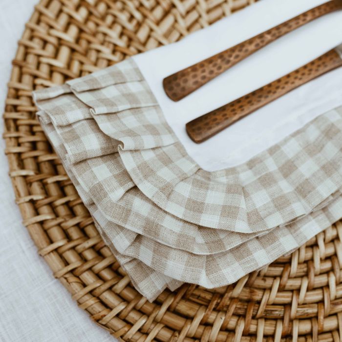 Linen Gingham Napkins