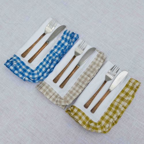 Linen Gingham Napkins