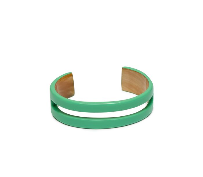 Green horn cut out cuff