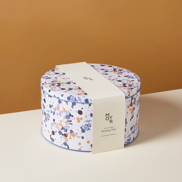 Set of three Nesting Tins - The Painterly Collection