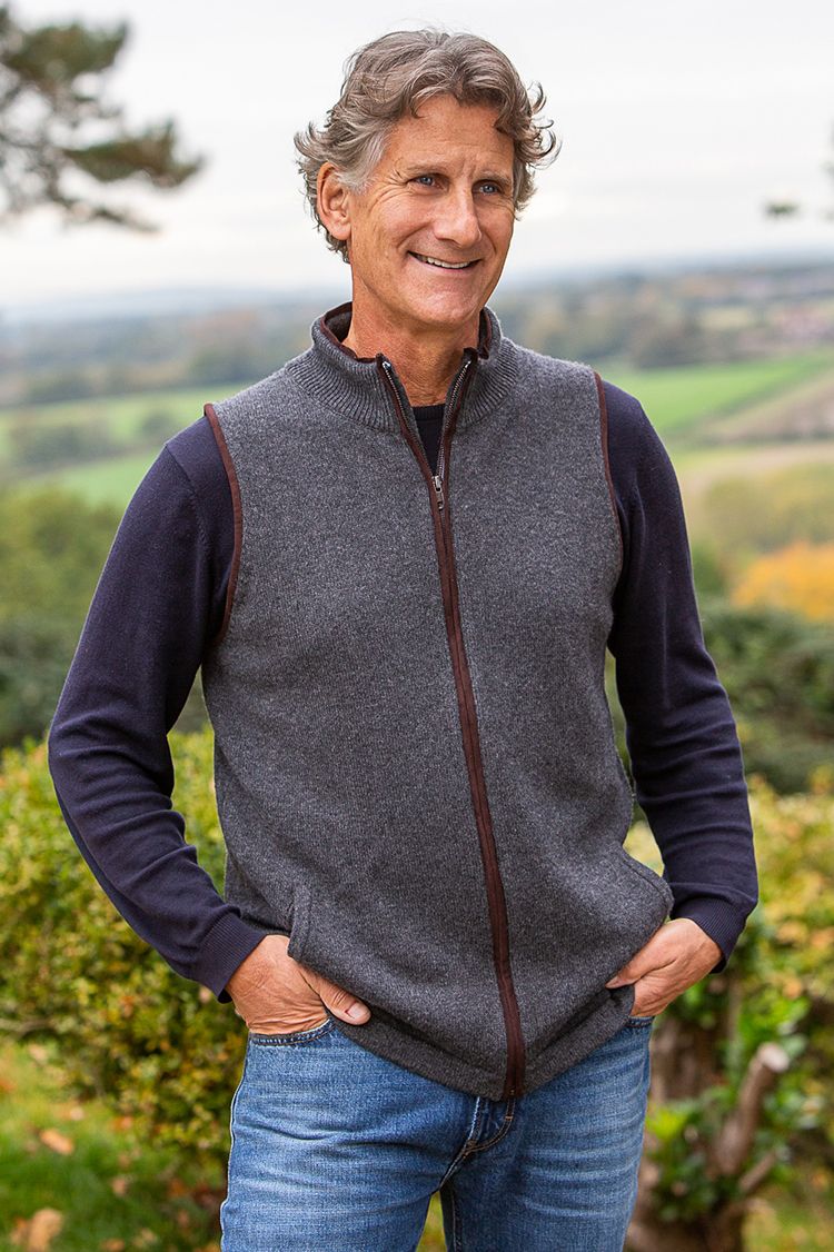 Mens Cashmere Wool Gilets