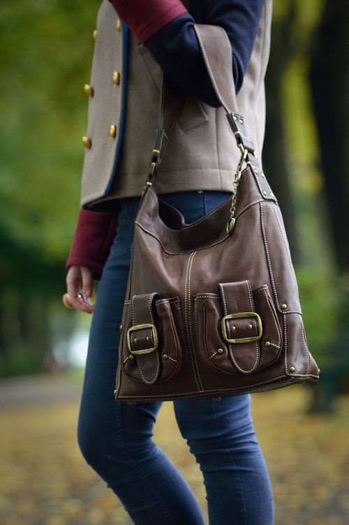 Petrolina Handmade Leather Shoulder Hobo Bag