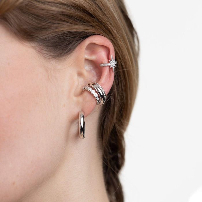 Starburst Small Single Ear Cuff