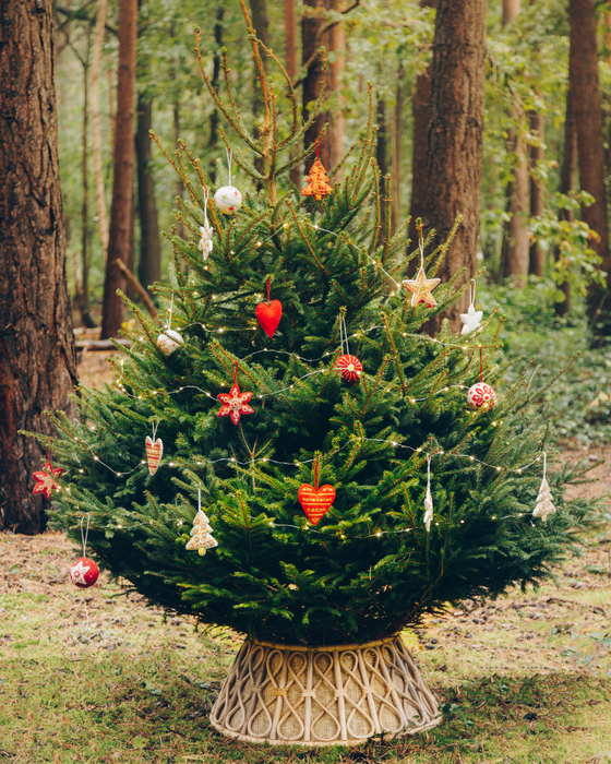 Rattan Christmas Tree Skirts