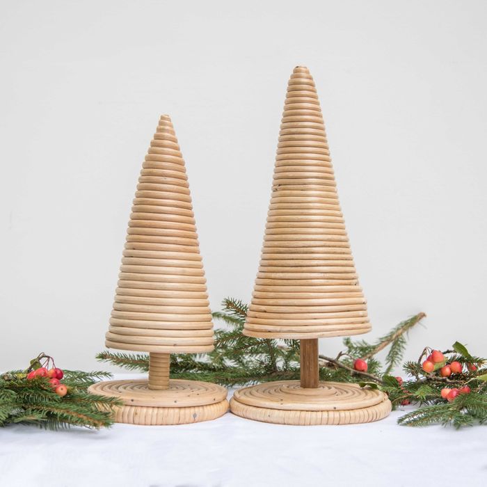 Rattan Christmas Trees