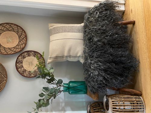 Sheepskin Rug, Scandinavian Rug, Gotland Sheepskin, Genuine 100% Natural Eco Tanned Natural - Grey XXL