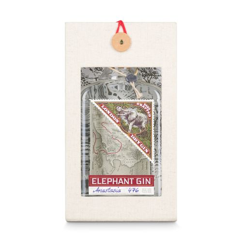 Personalised Elephant London Dry Gin Gift Box