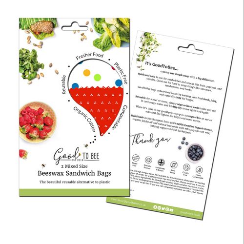 Beeswax Sandwich Bags - 2 Pack