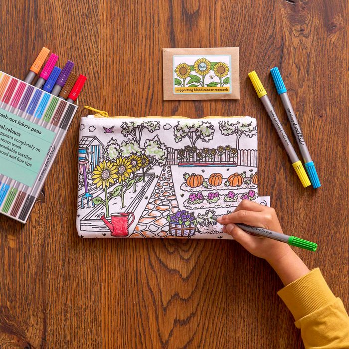 Colour-in Pencil Case - Sunflower (Charity Edition)