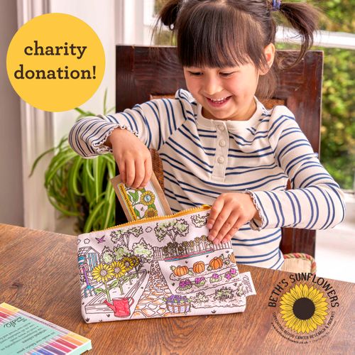 Colour-in Pencil Case - Sunflower (Charity Edition)