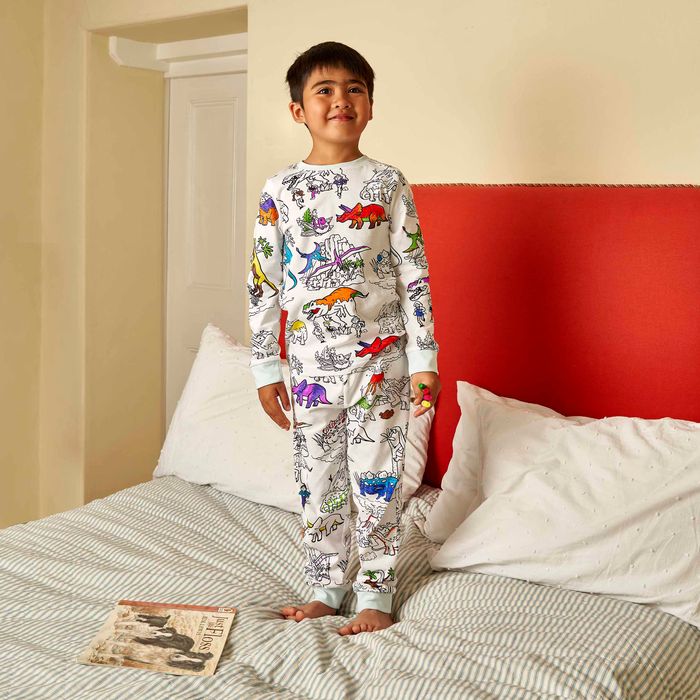 Colour-in Pyjamas - Dinosaur