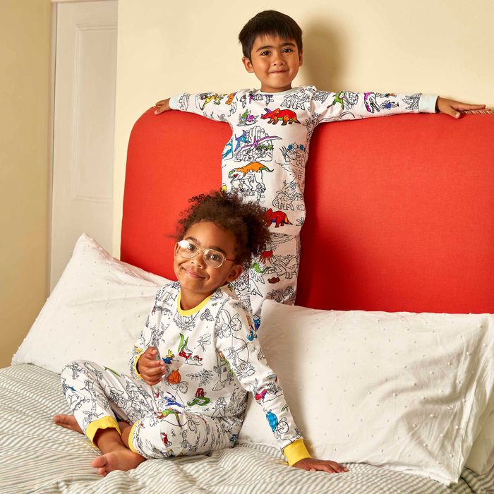 Colour-in Pyjamas - Dinosaur