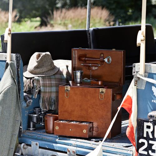 Leather Drinks Box