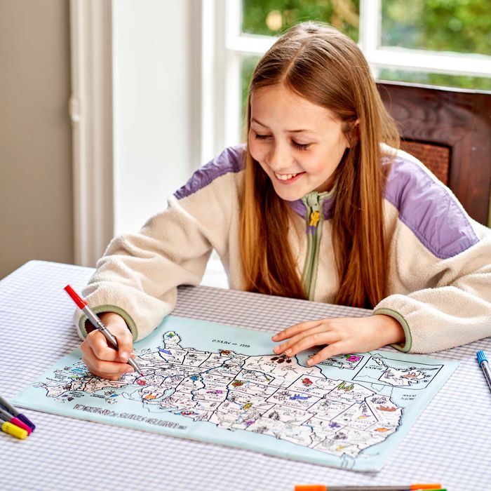Colour-in Placemat to Go - US Map