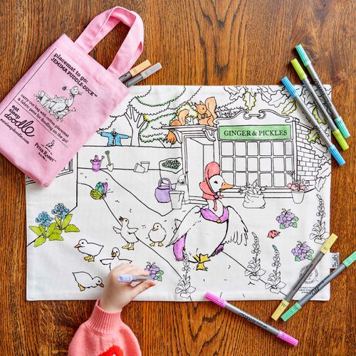Colour-in Placemat to Go - Jemima Puddle-Duck™