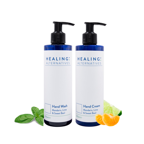 HAND WASH AND HAND CREAM FOR THE HOME, MANDARIN, LIME & SWEET BASIL