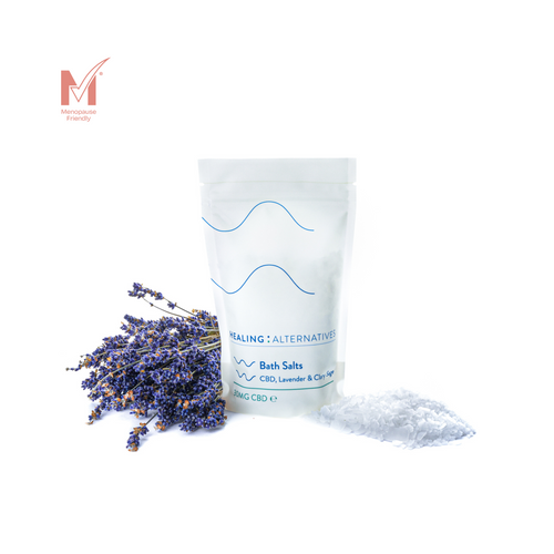 CBD BATH SALTS. LAVENDER & CLARY SAGE. 200G